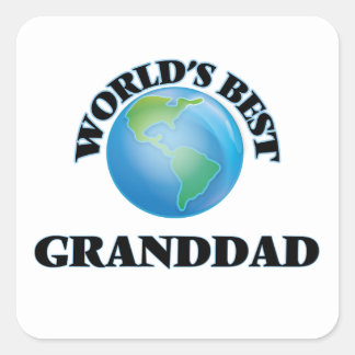 World's Best Granddad Square Sticker