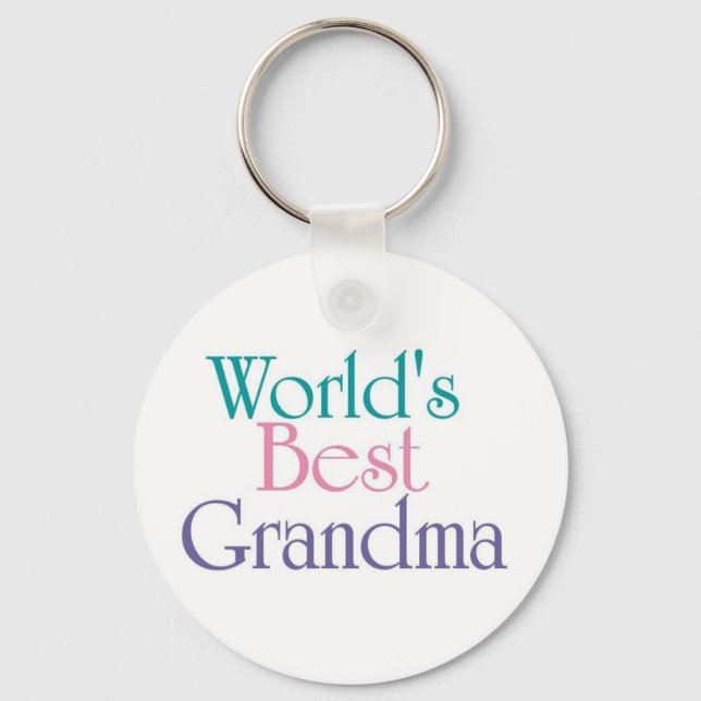 Worlds Best Grandma 1 Key Ring (Front)
