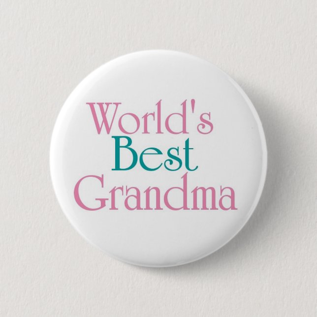Worlds Best Grandma 3 6 Cm Round Badge (Front)