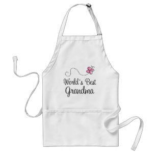World's Best Grandma Butterfly Gift Standard Apron