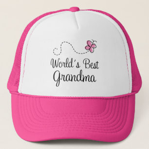World's Best Grandma Butterfly Gift Trucker Hat