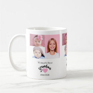 Worlds Best Grandma Collage 3 photos Cute Coffee Mug