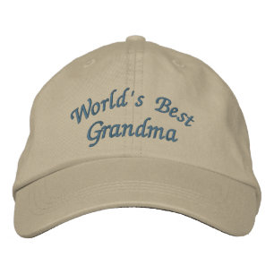 World's Best Grandma Cute Embroidered Hat