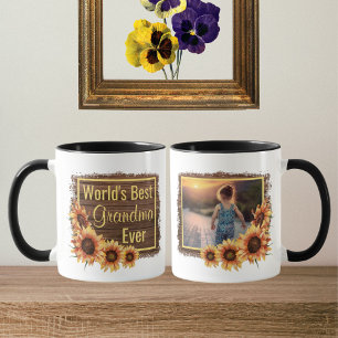 World's Best Grandma Ever Photo Coffee Mug