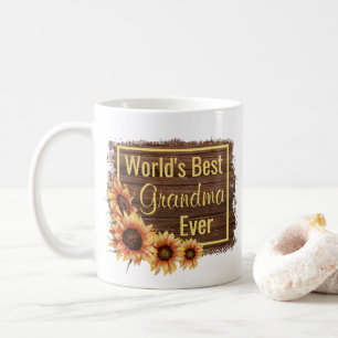 World's Best Grandma Ever Photo Coffee Mug