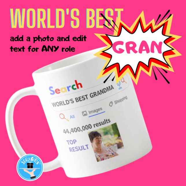 WORLD'S BEST GRANDMA - Funny Image Search Results Coffee Mug (Creator Uploaded)