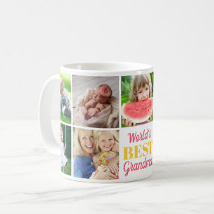 World's Best Grandma Grandkids 9 Photo Collage Coffee Mug
