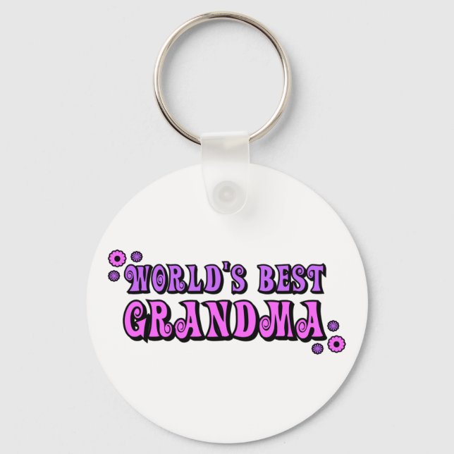 World's Best Grandma Key Ring (Front)