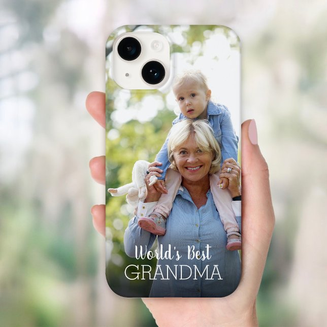 World's Best Grandma Mother's Day Custom Photo Case-Mate iPhone Case (Creator Uploaded)