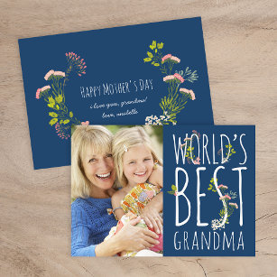World's Best Grandma Mother's Day Photo Card