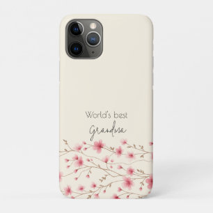 World's Best Grandma - Pastel Floral Personalized  iPhone 11 Pro Case