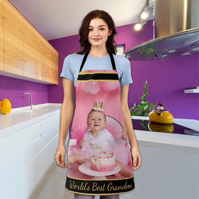 World's Best Grandma Photo  Apron (Creator Uploaded)