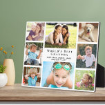 World's Best Grandma Photo Collage Plaque<br><div class="desc">Give the world's best grandma a custom multi-photo collage plaque that she will treasure and enjoy for years. You can personalise with eight photos of grandchildren, children, other family members, pets, etc., personalise the expression "World's Best Grandma" and whether she is called "Grandma, " "Nana, " "Granny, " etc., and...</div>