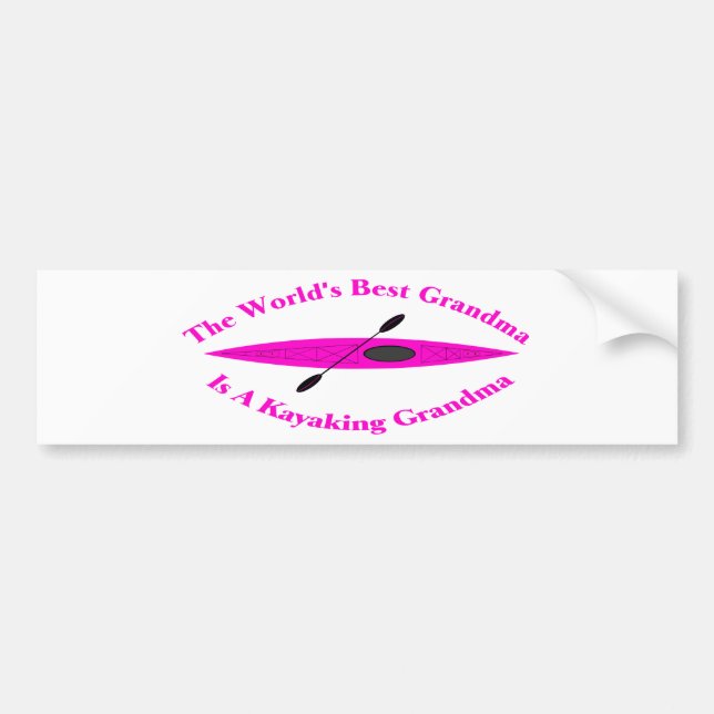 World's Best Grandma(pink) Bumper Sticker (Front)