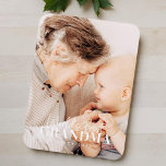 World's Best Grandma Since 20XX Simple Chic Photo Magnet<br><div class="desc">This simple and modern design is composed of serif and cursive typography and add a custom photo</div>