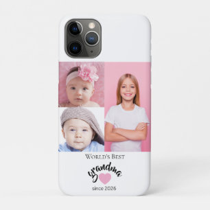 Worlds Best Grandma Since Year 3 Photo Cute iPhone 11 Pro Case