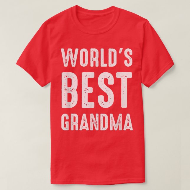 World's Best Grandma T-Shirt (Design Front)