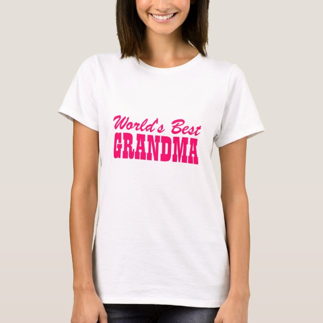 World's Best Grandma T shirt (Front)