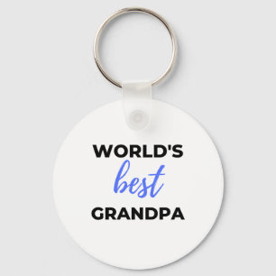 World's Best Grandpa bl Key Ring
