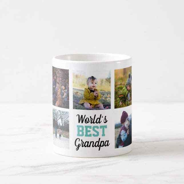 World's Best Grandpa Custom Photo Mug (Center)