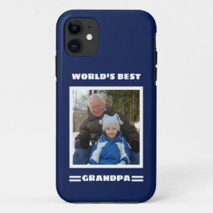 World's Best Grandpa Custom Photo Personalised iPhone 11 Case