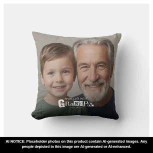World's Best Grandpa Established Gift For Grandad Cushion