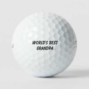 'World's Best Grandpa' Father's Day Birthday Gift Golf Balls