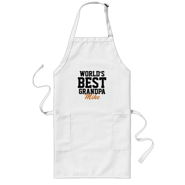 World's Best Grandpa Father's Day Grilling Apron (Front)