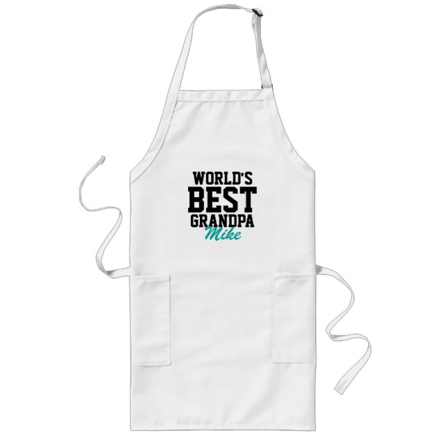 World's Best Grandpa Father's Day Grilling Apron (Front)
