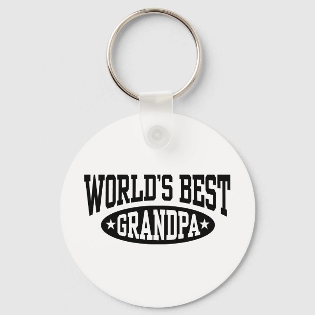 World's Best Grandpa Key Ring (Front)