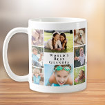 World's Best Grandpa Photo Collage Coffee Mug<br><div class="desc">Give the world's best grandpa a fun custom photo collage coffee mug that he will enjoy for years. You can personalise with 8 family photos of grandchildren, children, other family members, pets, etc., customise the expression "World's Best Grandpa" and whether he is called "Grandpa, " "Papa, " "Abuelo, " etc.,...</div>
