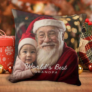 World's Best Grandpa Photo Cushion
