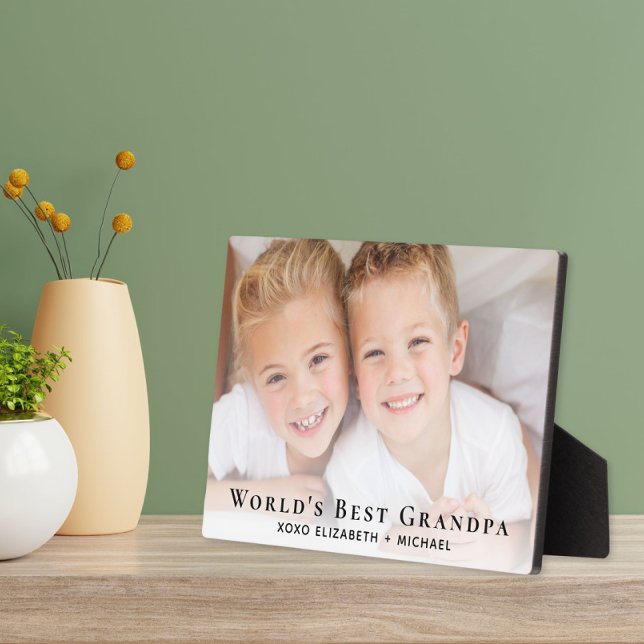 World's Best Grandpa Photo Plaque (Creator Uploaded)