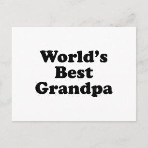 World's Best Grandpa Postcard