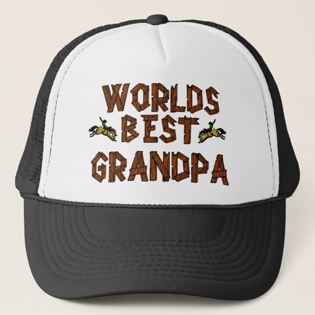 Worlds Best Grandpa Trucker Hat (Front)
