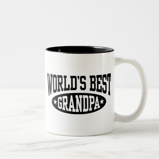 World's Best Grandpa Two-Tone Coffee Mug (Right)