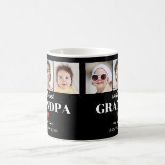 Worlds Best Grandpa We love you 3 Kids Photo Names Coffee Mug