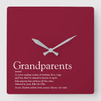 World's Best Grandparents Ever Definition Burgundy