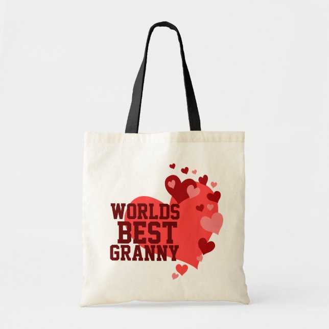 Worlds Best Granny Personalised Tote Bag (Front)