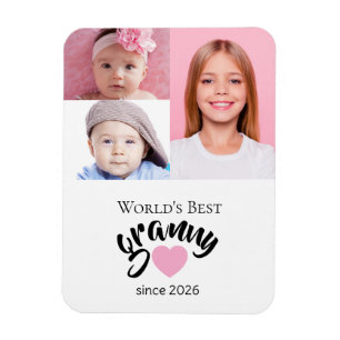 Worlds Best Granny Since Year 3 Photo Cute Magnet