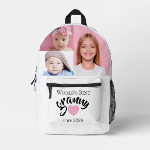 Worlds Best Granny Since Year 3 Photo Cute  Printed Backpack