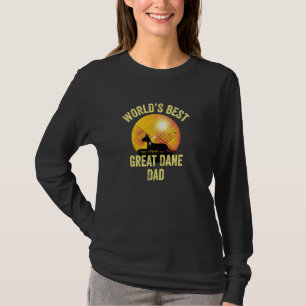World's Best Great Dane Dad Funny Great Dane Daddy T-Shirt