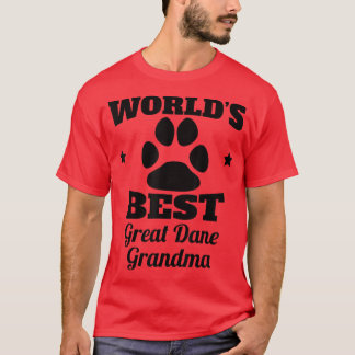 World's Best Great Dane Grandma Dog Lover  T-Shirt