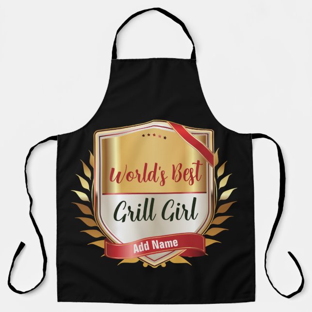 World's Best Grill Girl Apron (Front)