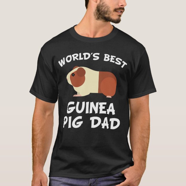 World's Best Guinea Pig Dad T-Shirt (Front)