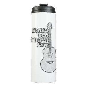 World's best guitarist ever. black and white thermal tumbler