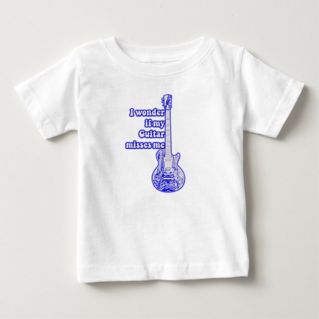 World's best guitarist ever. vintage blue baby T-Shirt (Front)