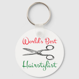 World's Best Hair Stylisit Key Ring