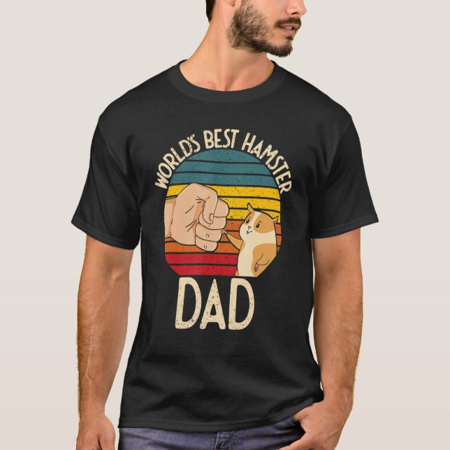 World's Best Hamster Dad Costume For Animal Lovers T-Shirt (Front)