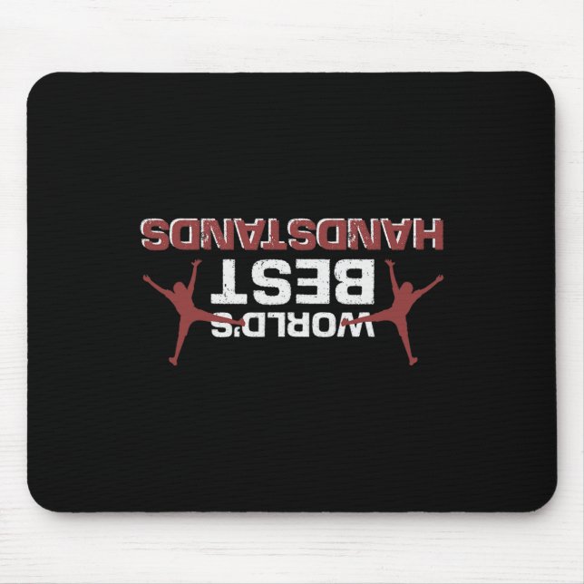 World's Best Handstands Gymnastics  Mouse Pad (Front)